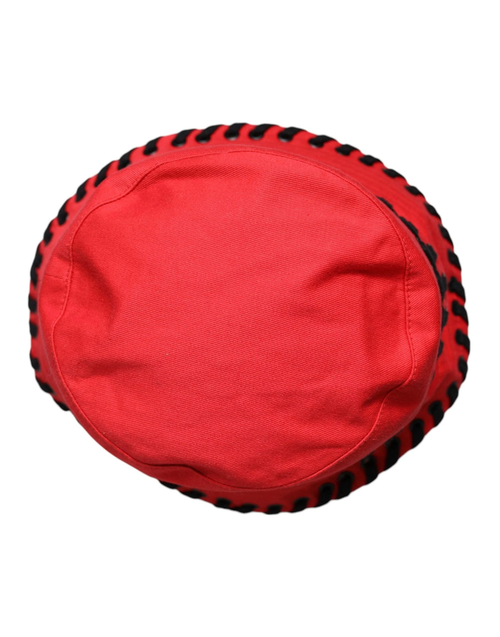 Dolce & Gabbana Red Lace Polyester Wide Brim Bucket Hat by Dolce & Gabbana