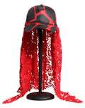 Dolce & Gabbana Red Black Lace Tulle Cotton Baseball Cap by Dolce & Gabbana