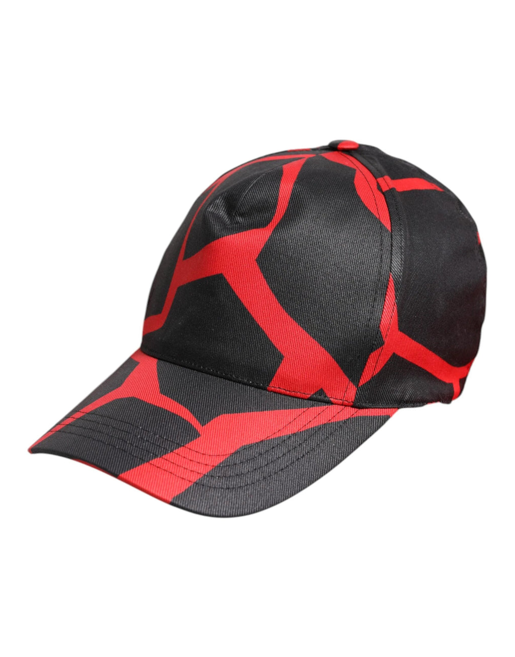 Dolce & Gabbana Red Black Lace Tulle Cotton Baseball Cap by Dolce & Gabbana