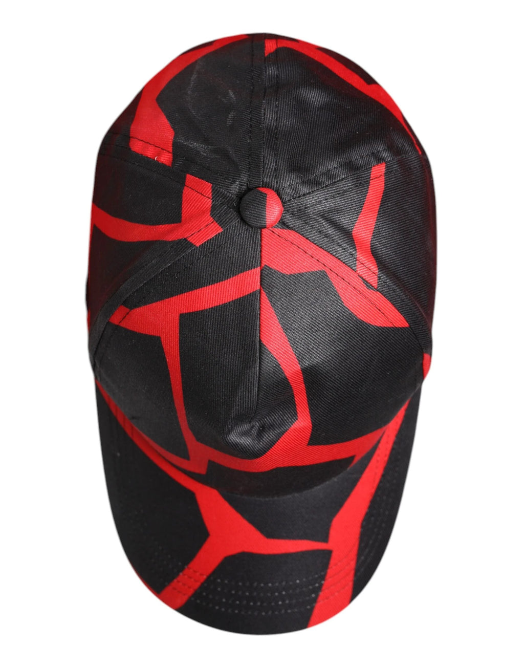 Dolce & Gabbana Red Black Lace Tulle Cotton Baseball Cap by Dolce & Gabbana