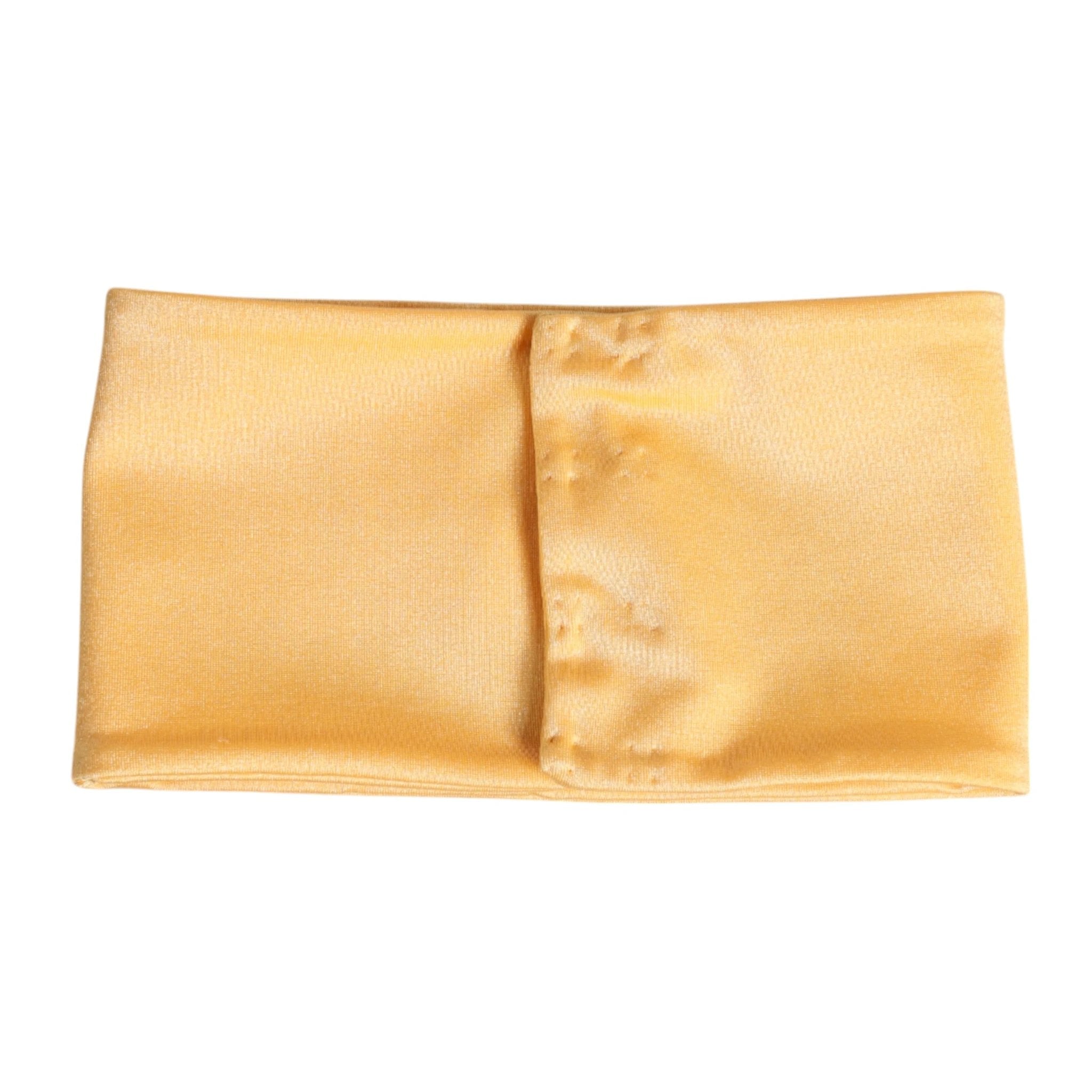 Dolce & Gabbana Yellow Nylon Stretch Women Neck Warmer Scarf by Dolce & Gabbana