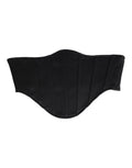 Dolce & Gabbana Black Cotton Waist Tuxedo Belt Cummerbund by Dolce & Gabbana
