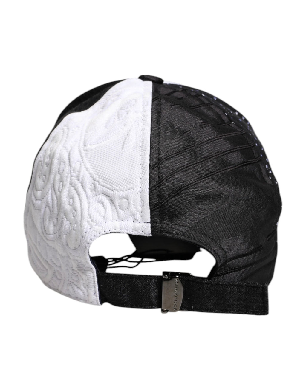 Dolce & Gabbana White Black Polka Dot Feathers Baseball Cap by Dolce & Gabbana
