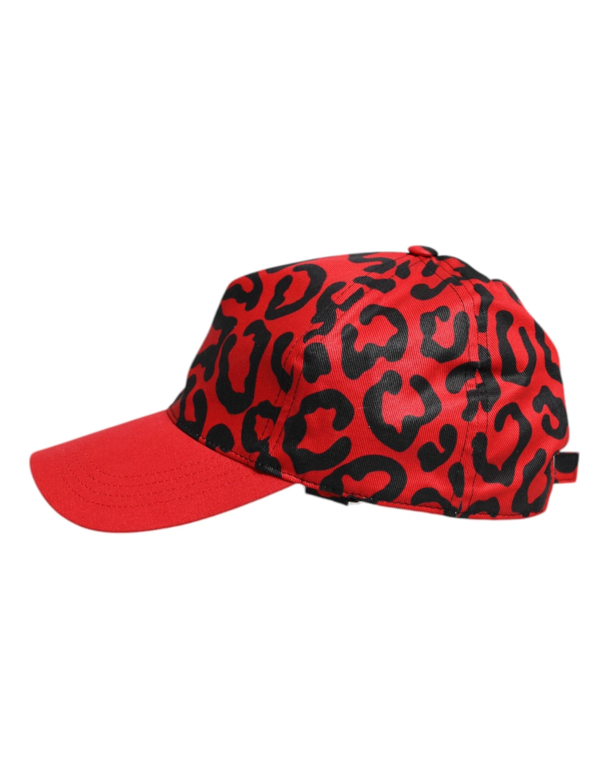 Dolce & Gabbana Red Cotton 6 Panels Women Baseball Cap by Dolce & Gabbana