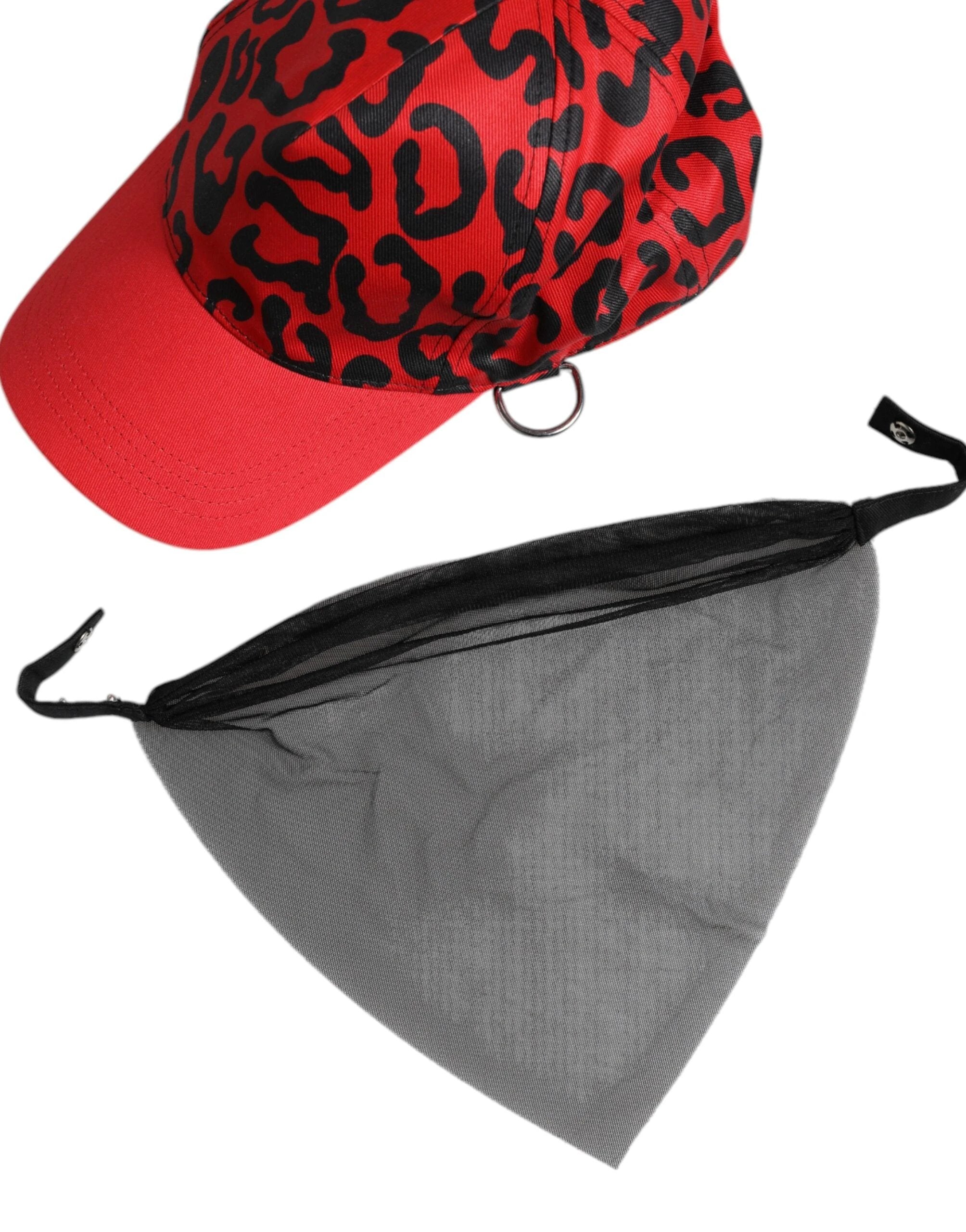 Dolce & Gabbana Red Cotton 6 Panels Women Baseball Cap by Dolce & Gabbana