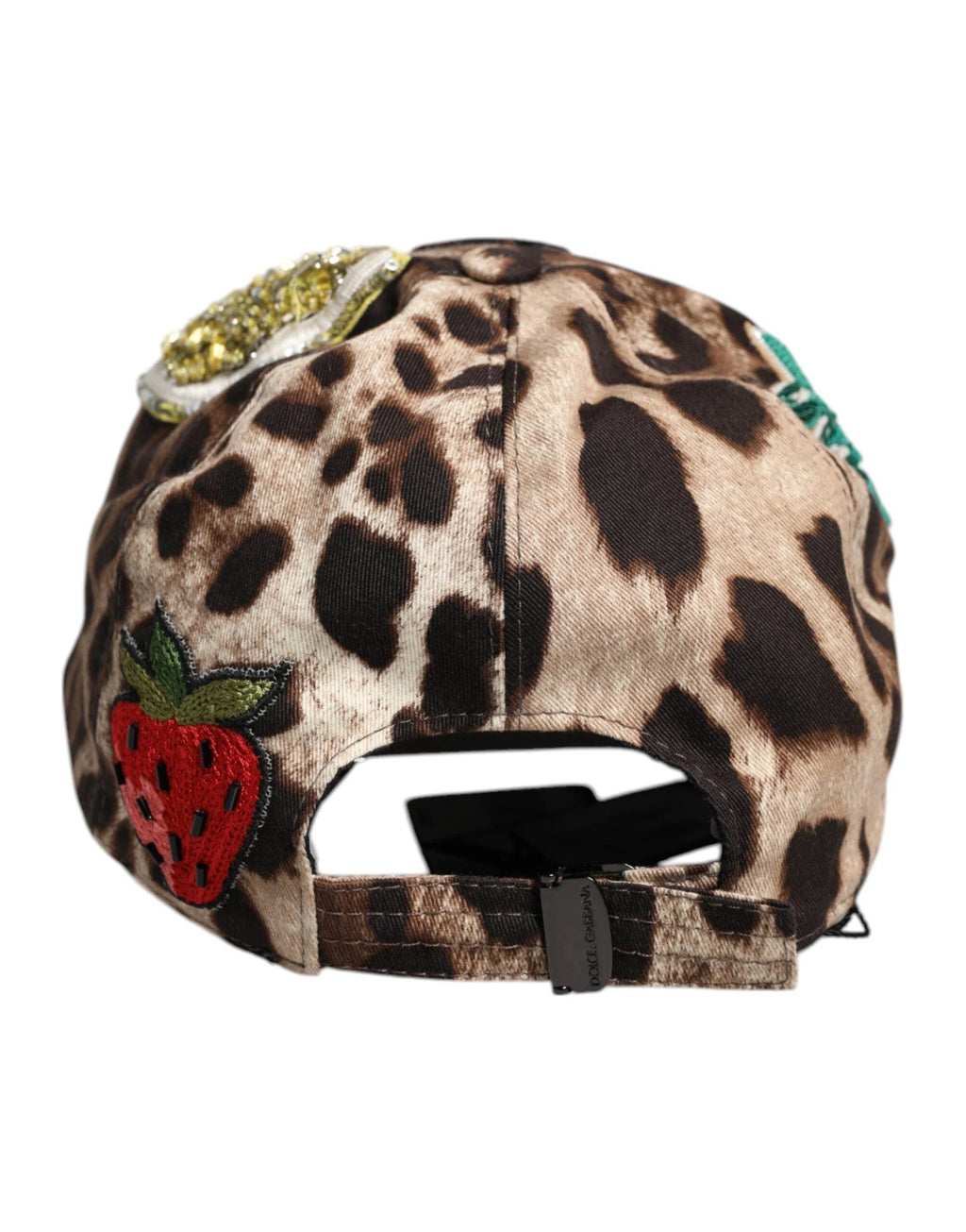 Dolce & Gabbana Brown Leopard Sequin Sicily Baseball Cap by Dolce & Gabbana