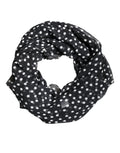 Dolce & Gabbana Black Polka Dots Polyester Wrap Shawl Scarf by Dolce & Gabbana