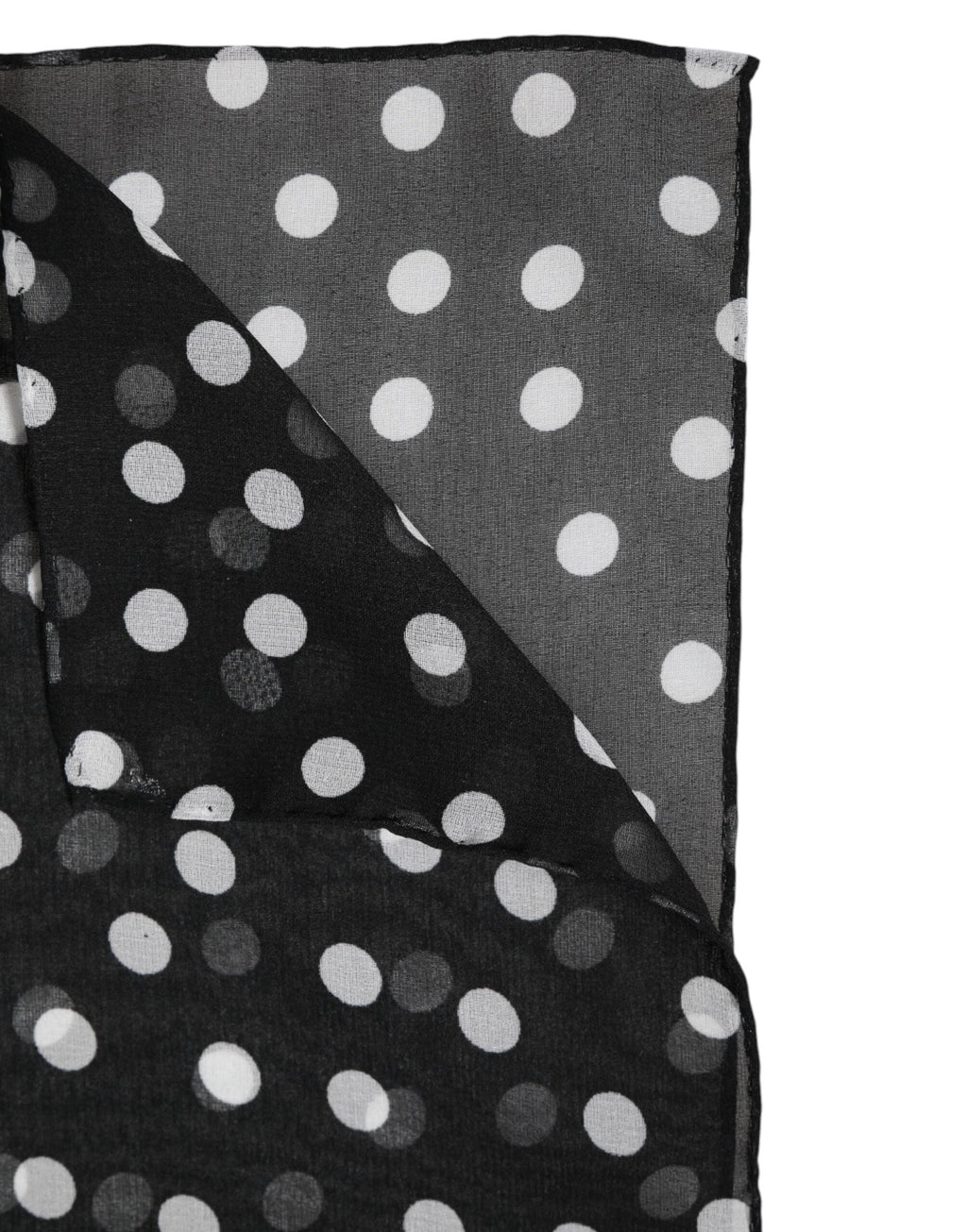 Dolce & Gabbana Black Polka Dots Polyester Wrap Shawl Scarf by Dolce & Gabbana