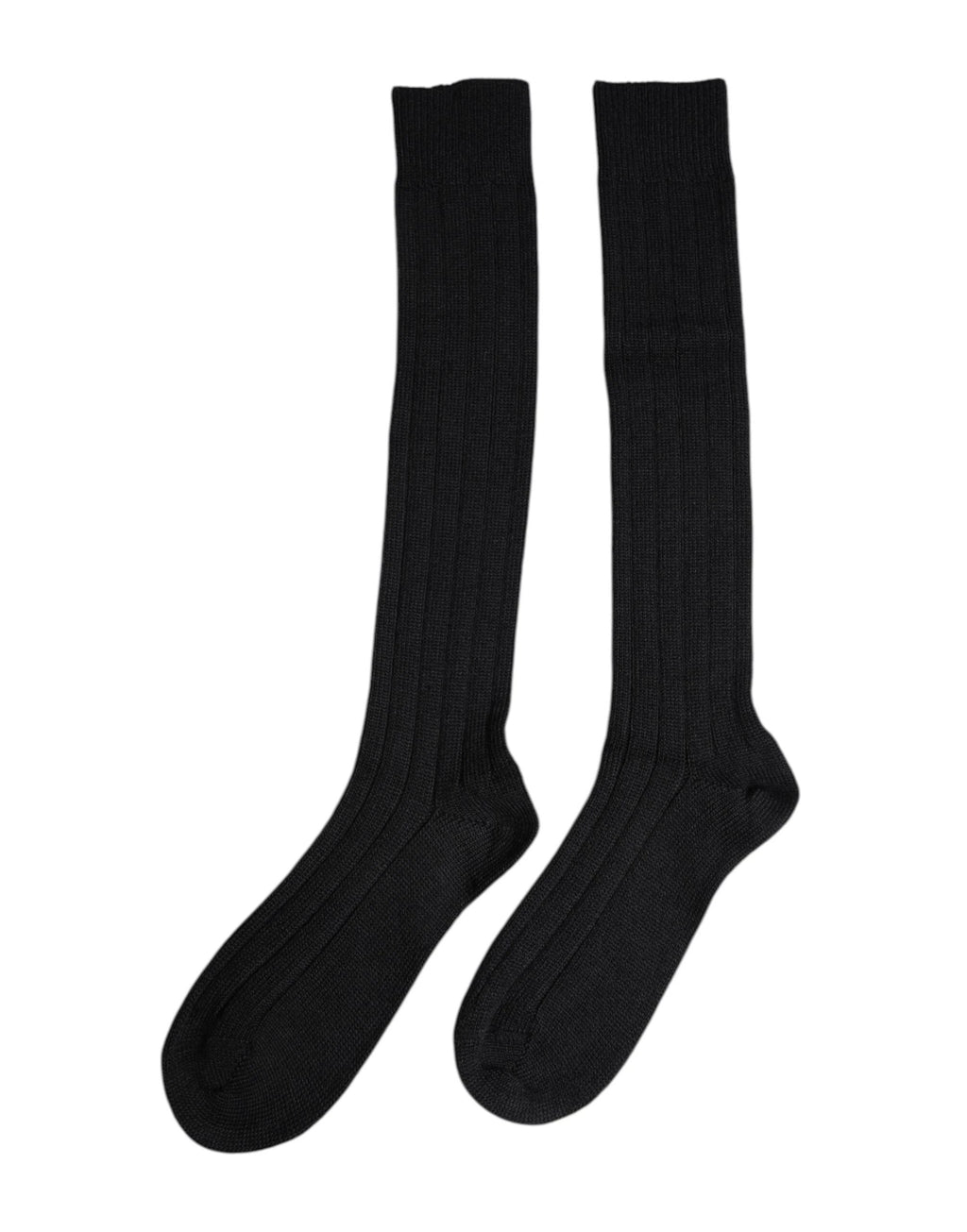 Dolce & Gabbana Black DG Logo Print Over The Calf Socks by Dolce & Gabbana