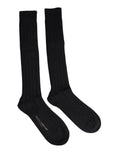 Dolce & Gabbana Black DG Logo Print Over The Calf Socks by Dolce & Gabbana