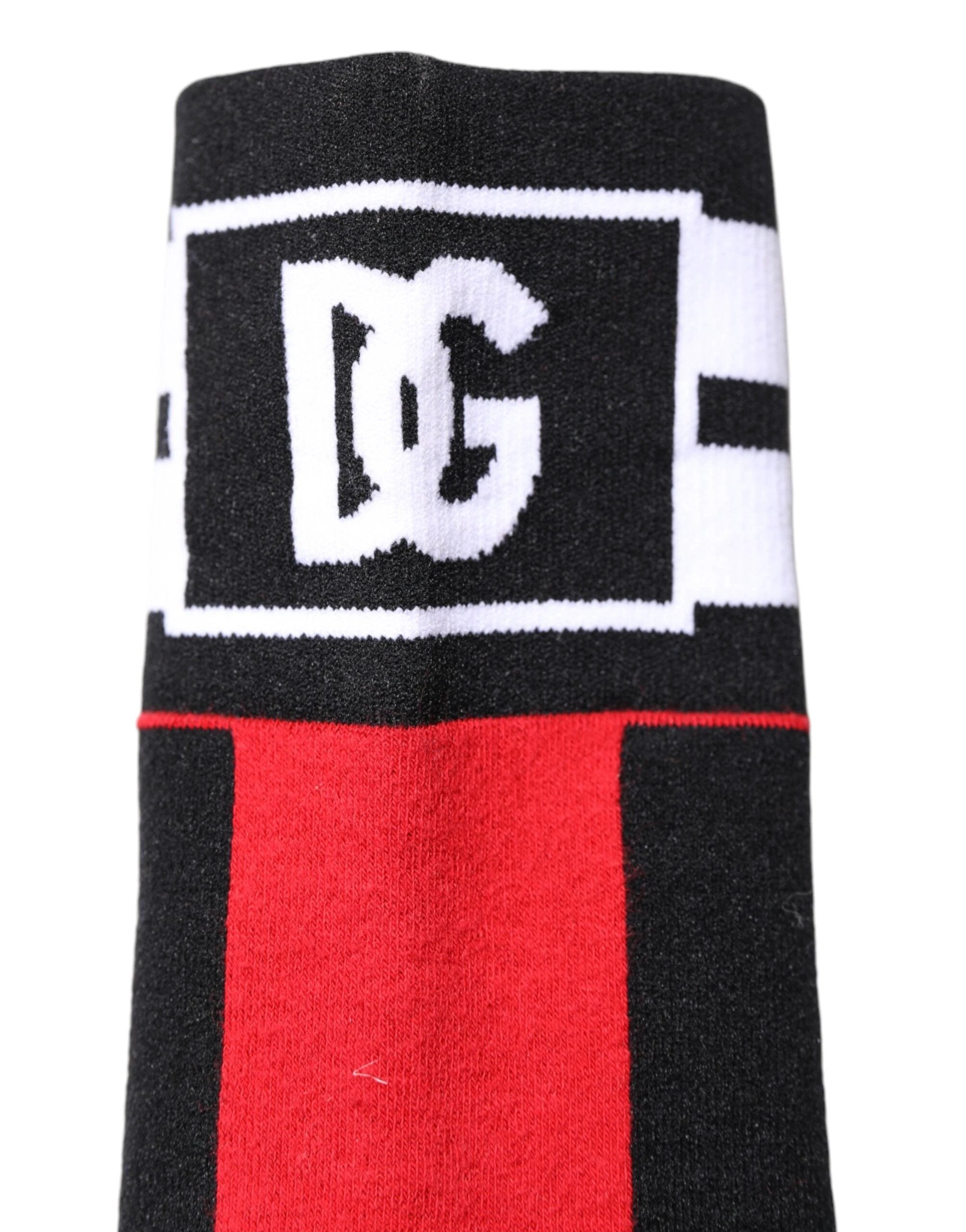 Dolce & Gabbana Red Cotton Stretch Printed Socks by Dolce & Gabbana