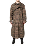 Dolce & Gabbana Multicolor Camouflage Double Breasted Coat Jacket by Dolce & Gabbana