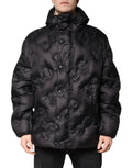 Dolce & Gabbana Black Hooded Parka Coat Winter Jacket by Dolce & Gabbana