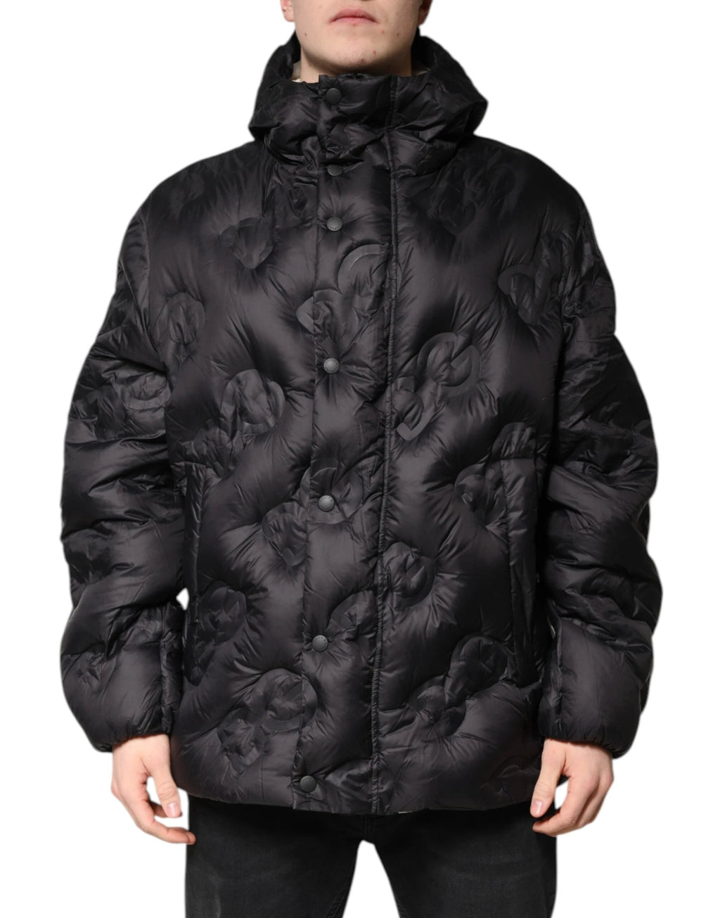 Dolce & Gabbana Black Hooded Parka Coat Winter Jacket by Dolce & Gabbana