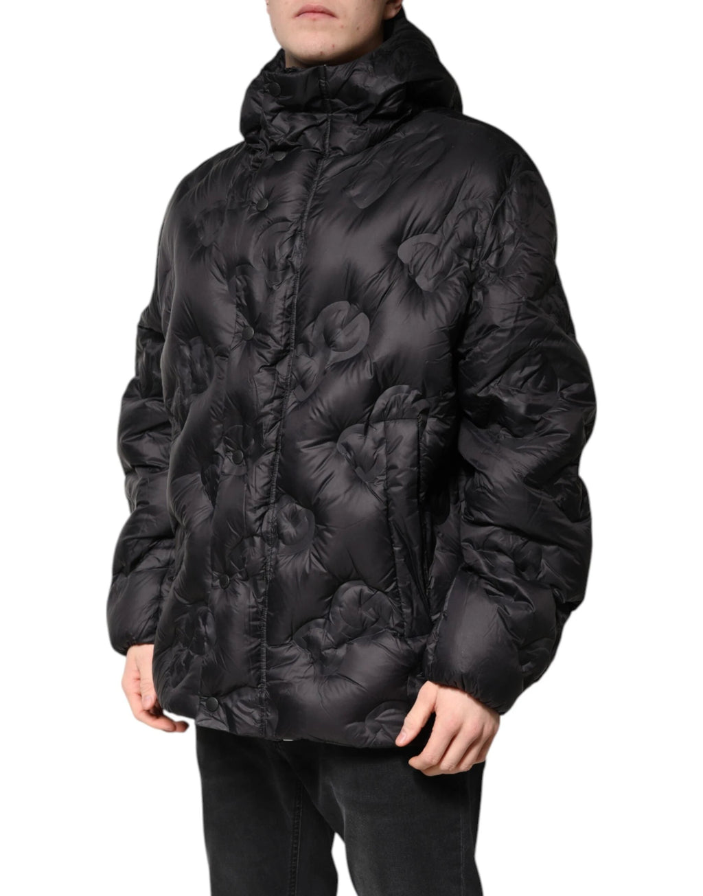 Dolce & Gabbana Black Hooded Parka Coat Winter Jacket by Dolce & Gabbana