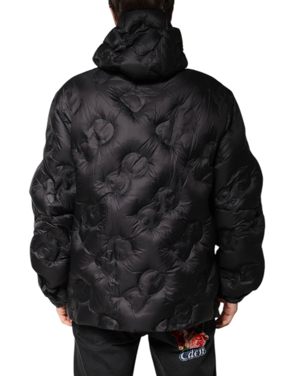 Dolce & Gabbana Black Hooded Parka Coat Winter Jacket by Dolce & Gabbana