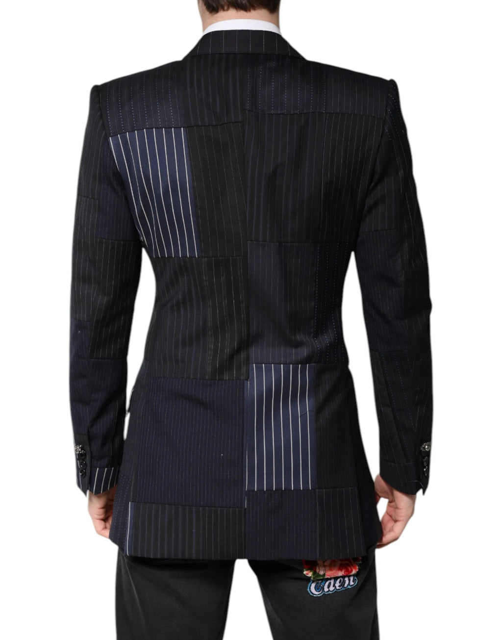 Dolce & Gabbana Multicolor Patchwork Jacket Coat Suit Blazer by Dolce & Gabbana
