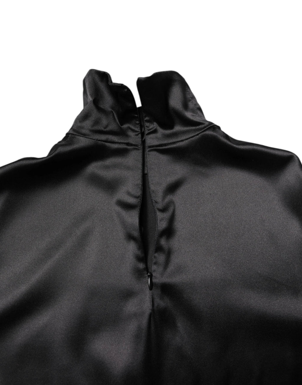 Dolce & Gabbana Black Silk Turtleneck Men Pullover Sweater by Dolce & Gabbana