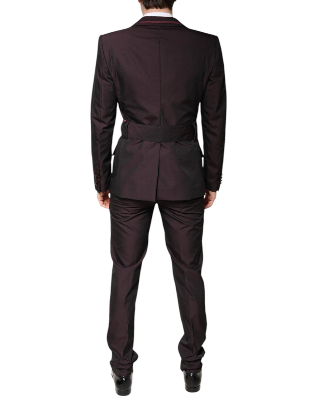 Dolce & Gabbana Maroon Single Breasted Formal 2 Piece Suit by Dolce & Gabbana