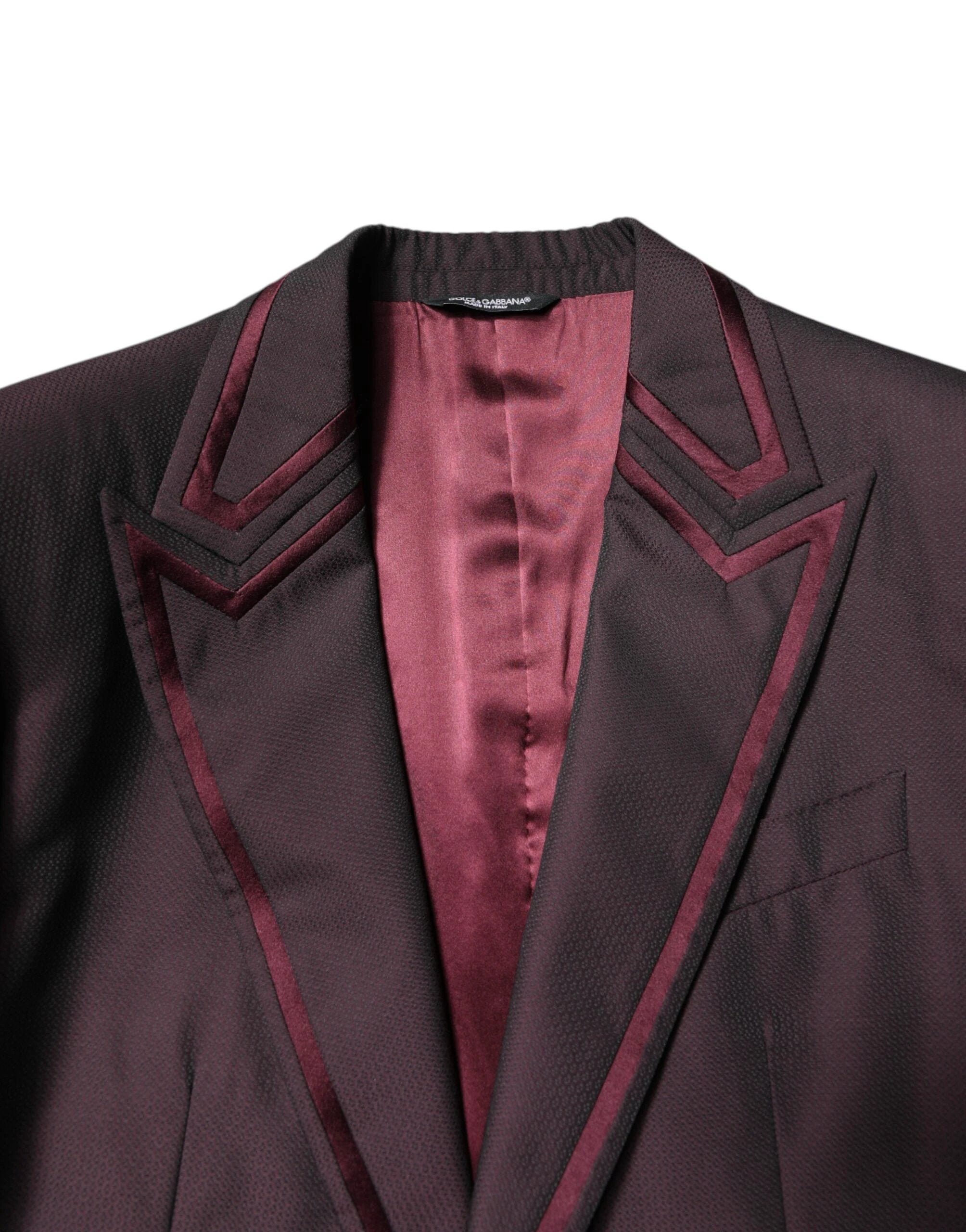 Dolce & Gabbana Maroon Single Breasted Formal 2 Piece Suit by Dolce & Gabbana