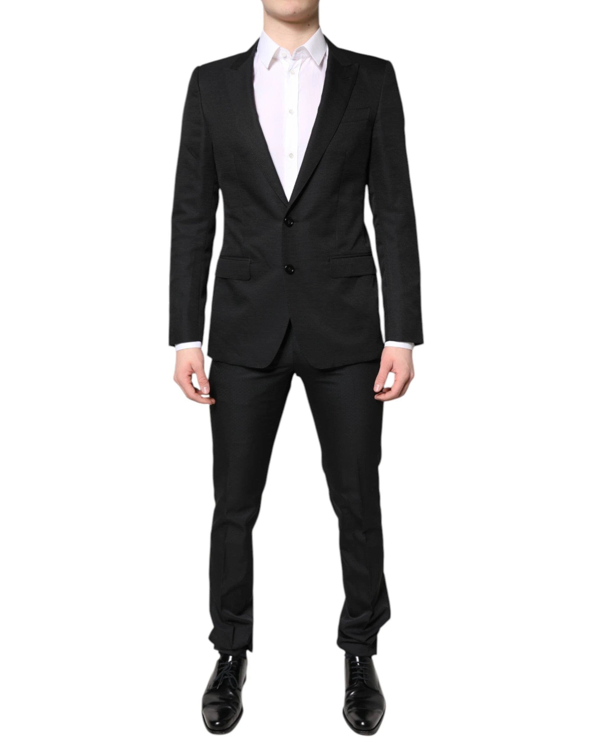 Dolce & Gabbana Black Single Breasted Formal 2 Piece Suit by Dolce & Gabbana