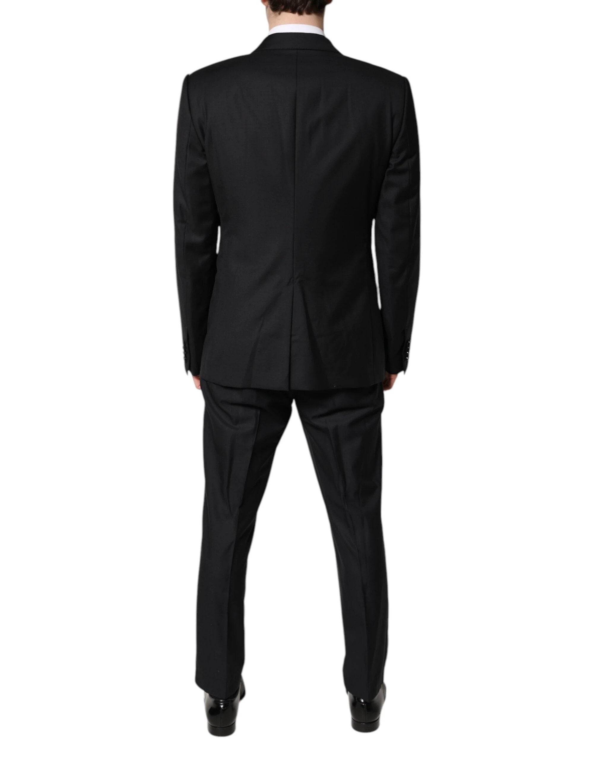Dolce & Gabbana Black Double Breasted Formal 3 Piece Suit by Dolce & Gabbana