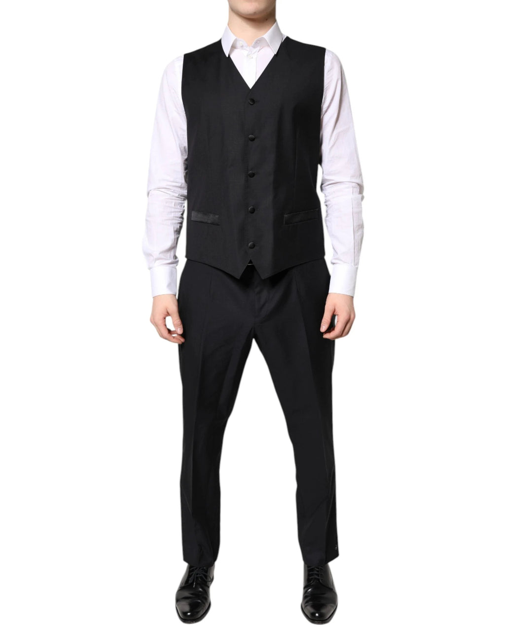 Dolce & Gabbana Black Double Breasted Formal 3 Piece Suit by Dolce & Gabbana