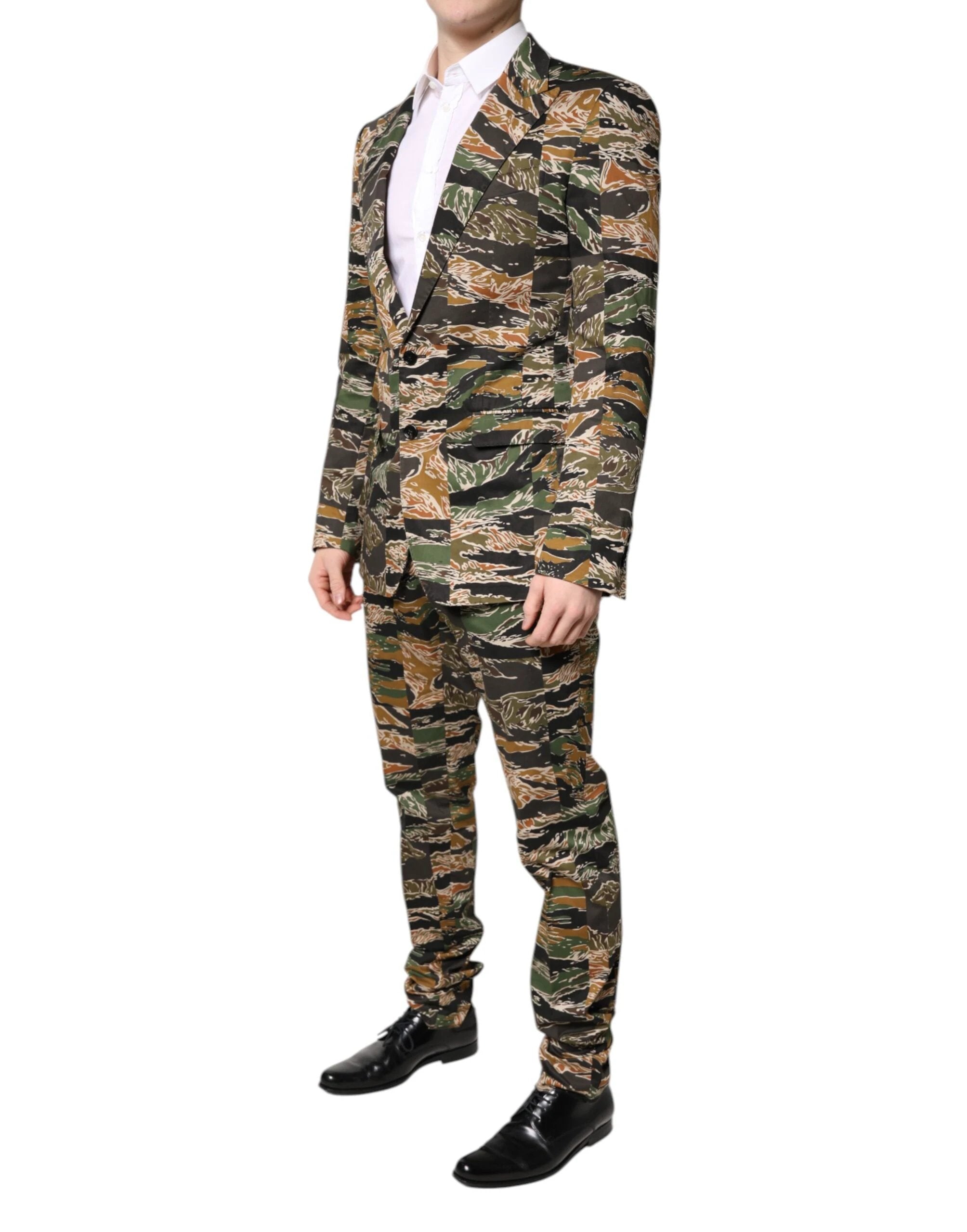 Dolce & Gabbana Multicolor TAORMINA Single Breasted 2 Piece Suit by Dolce & Gabbana