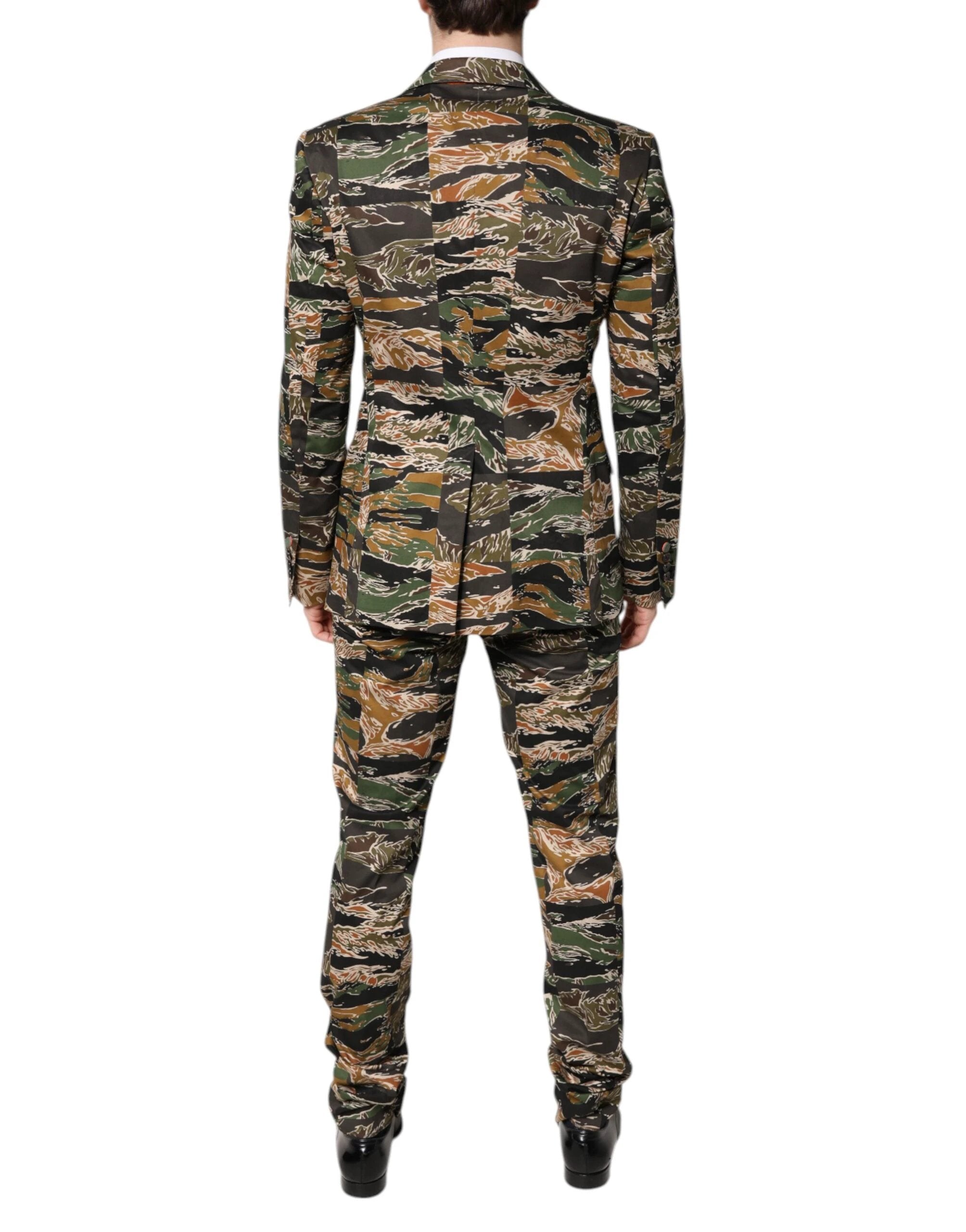 Dolce & Gabbana Multicolor TAORMINA Single Breasted 2 Piece Suit by Dolce & Gabbana