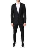 Dolce & Gabbana Black Wool Single Breasted 2 Piece Suit by Dolce & Gabbana