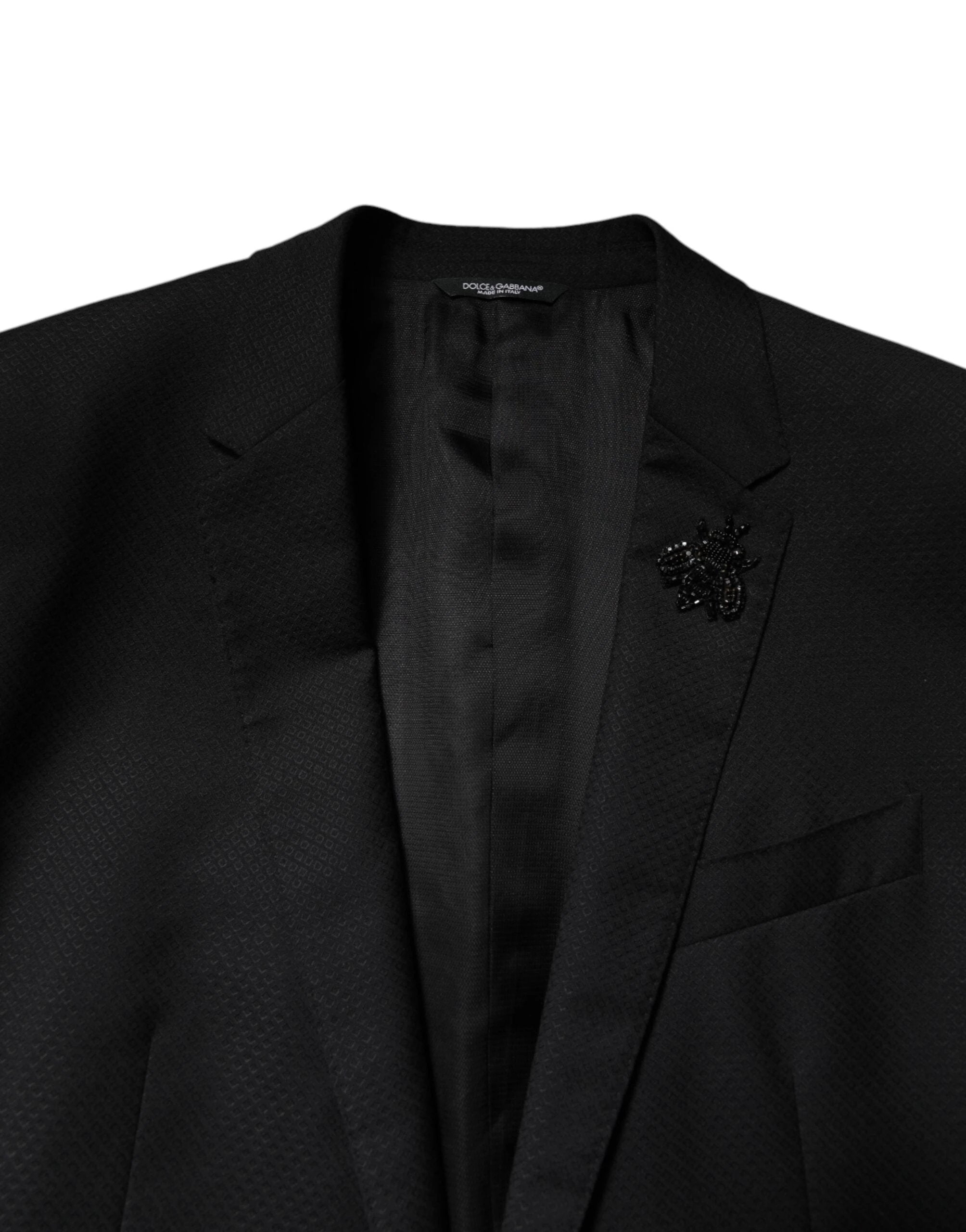 Dolce & Gabbana Black Wool Single Breasted 2 Piece Suit by Dolce & Gabbana