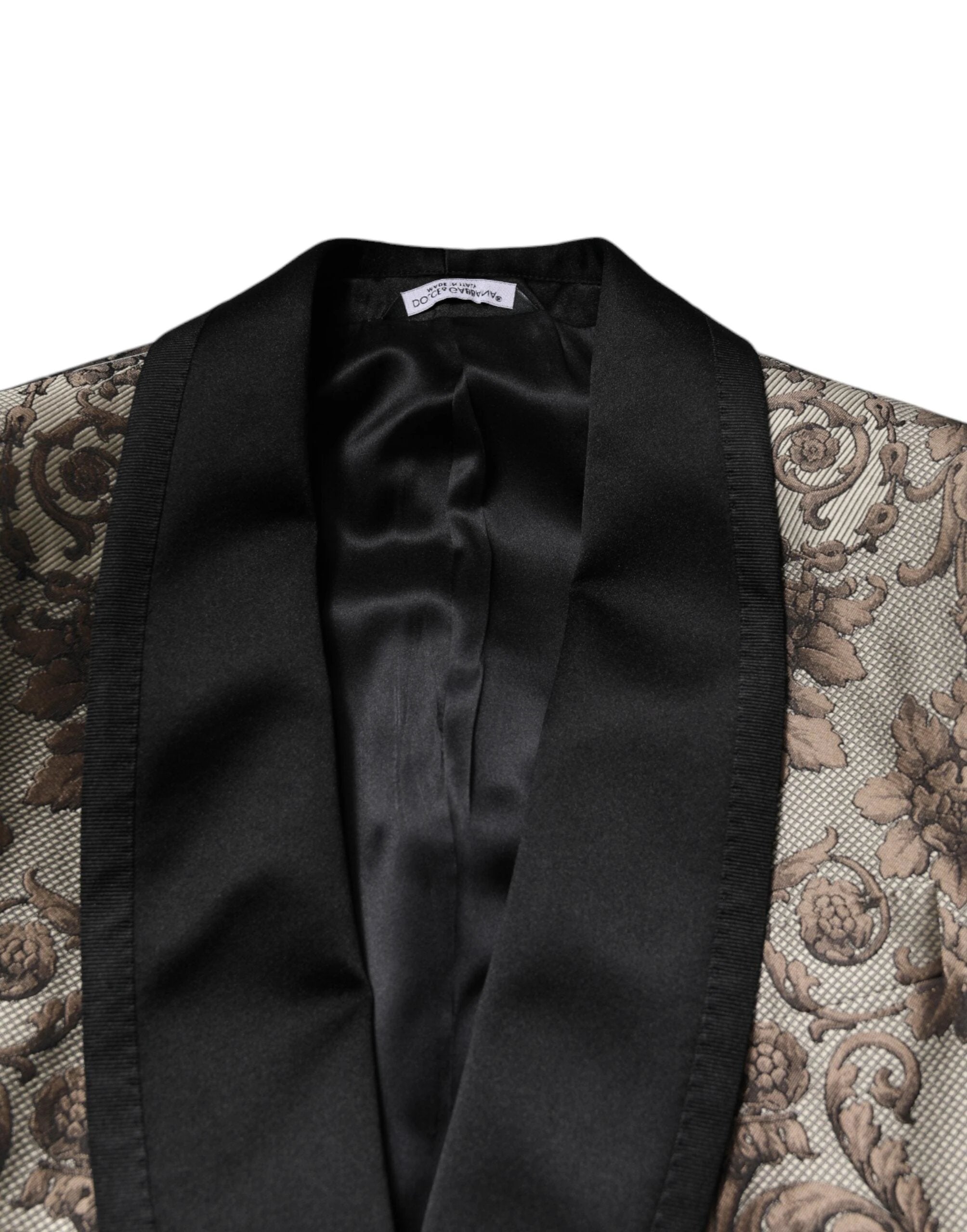 Dolce & Gabbana Multicolor Jacquard Single Breasted 3 Piece Suit by Dolce & Gabbana