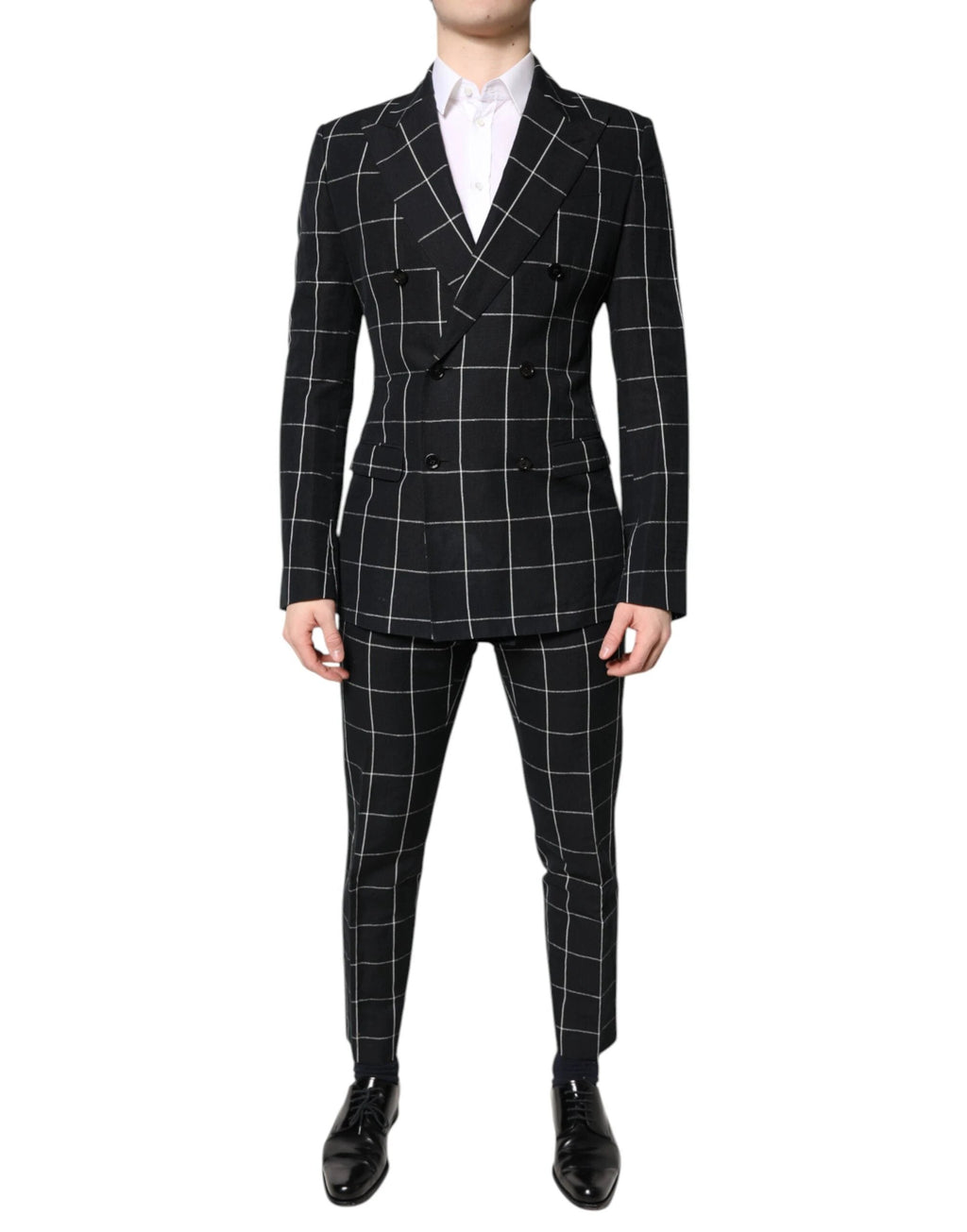 Dolce & Gabbana Black TAORMINA Double Breasted 2 Piece Suit by Dolce & Gabbana