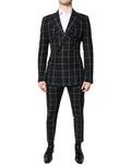 Dolce & Gabbana Black TAORMINA Double Breasted 2 Piece Suit by Dolce & Gabbana