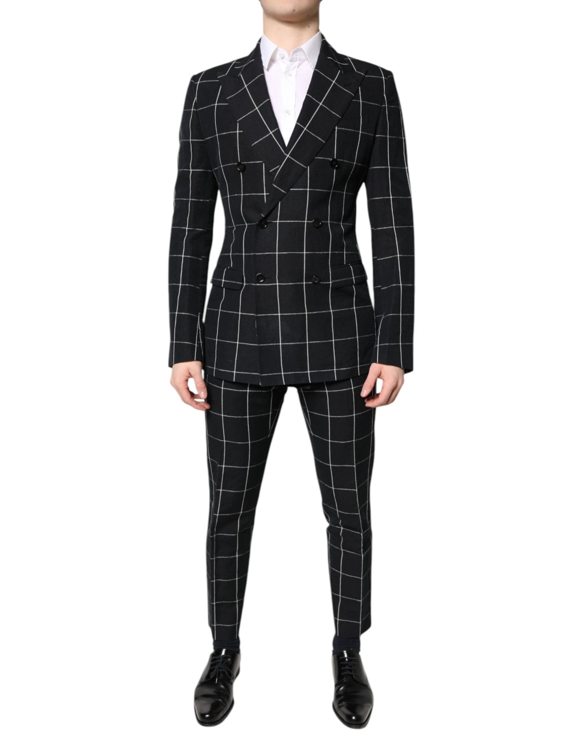 Dolce & Gabbana Black TAORMINA Double Breasted 2 Piece Suit by Dolce & Gabbana
