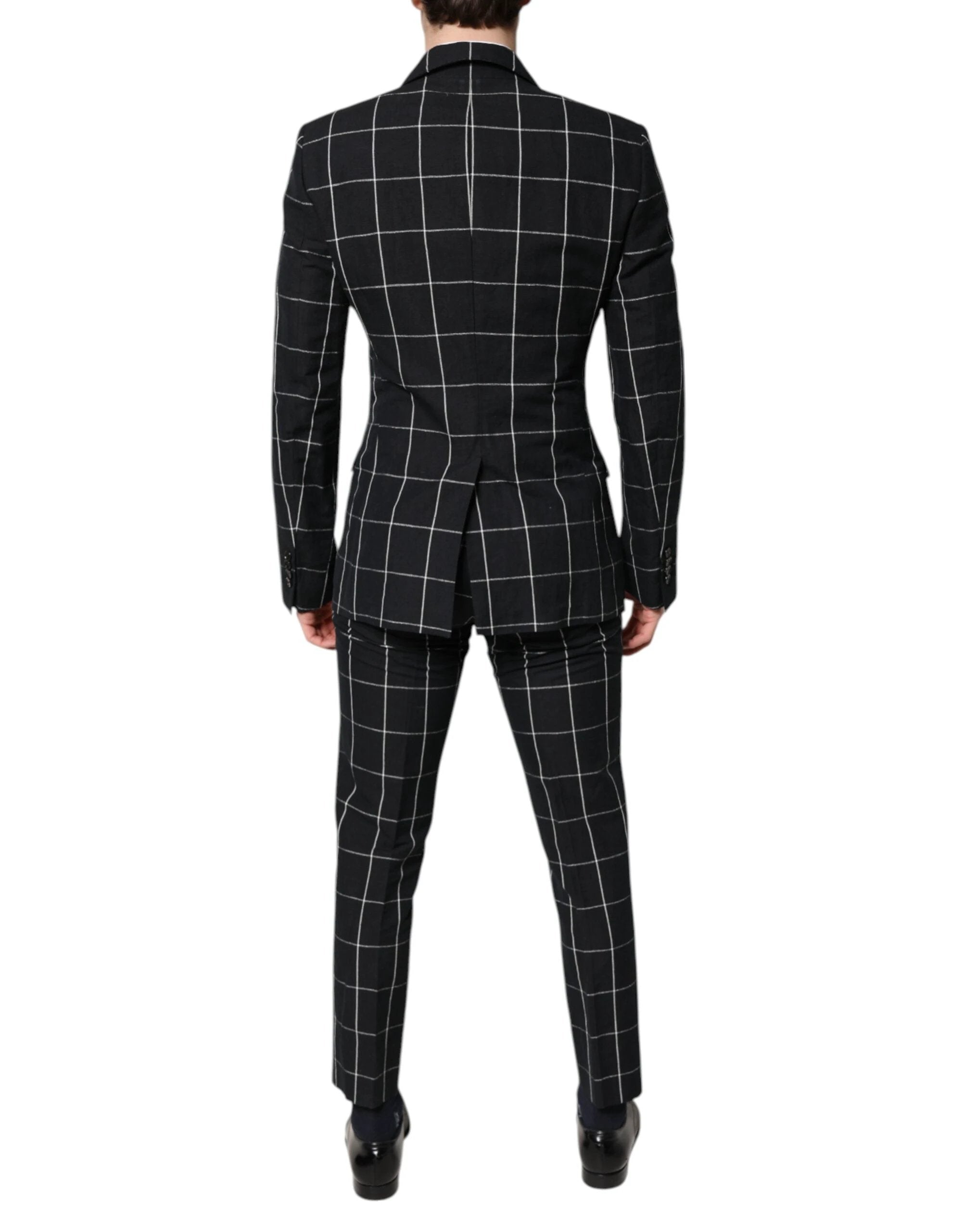 Dolce & Gabbana Black TAORMINA Double Breasted 2 Piece Suit by Dolce & Gabbana