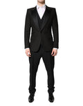 Dolce & Gabbana Black Single Breasted Formal 3 Piece Suit by Dolce & Gabbana