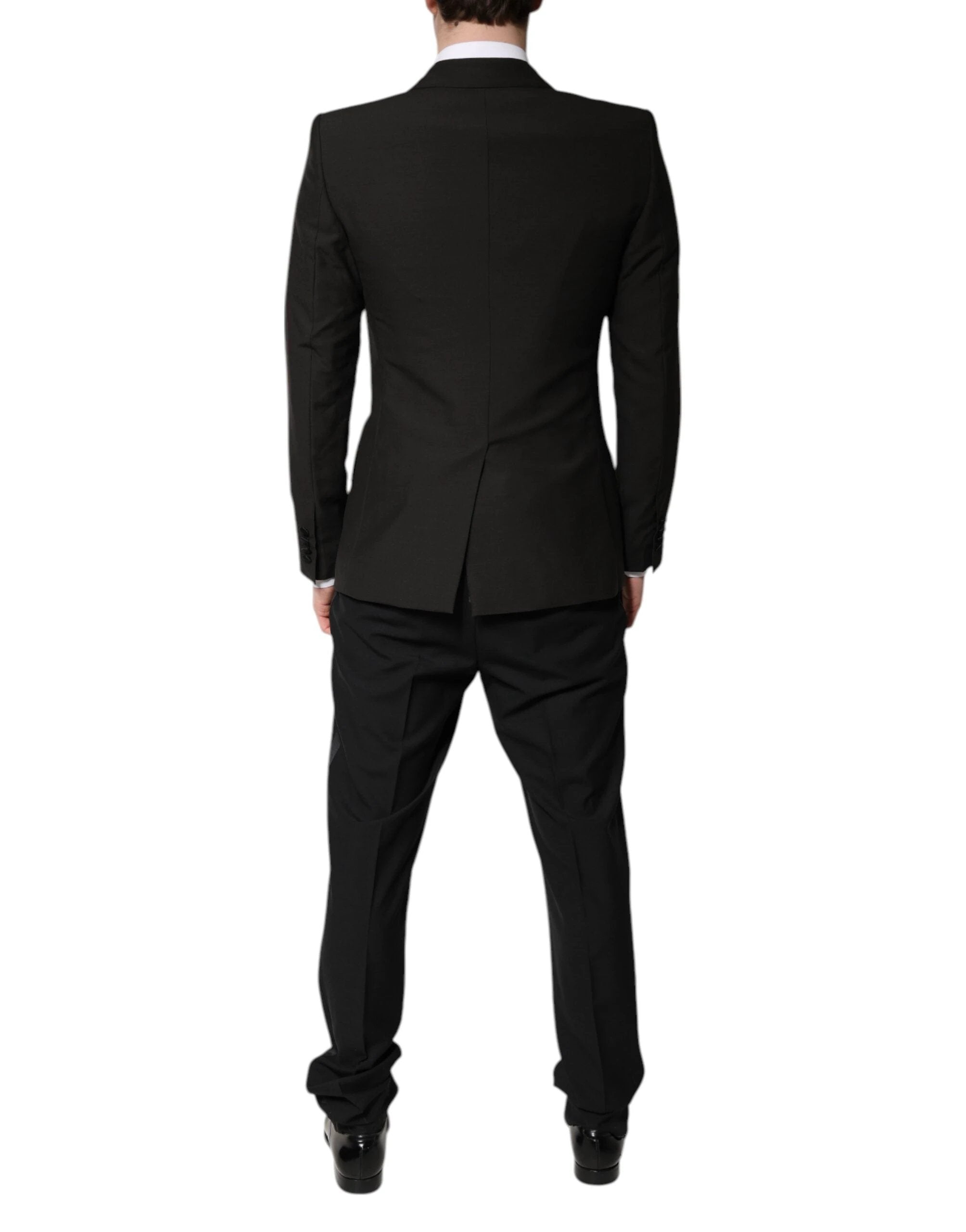 Dolce & Gabbana Black Single Breasted Formal 3 Piece Suit by Dolce & Gabbana