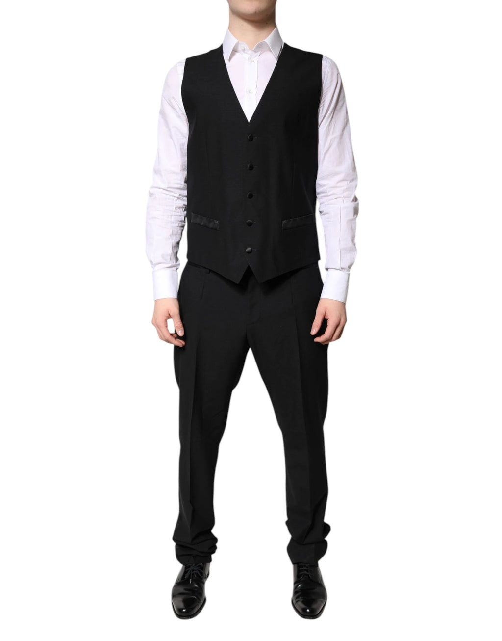 Dolce & Gabbana Black Single Breasted Formal 3 Piece Suit by Dolce & Gabbana