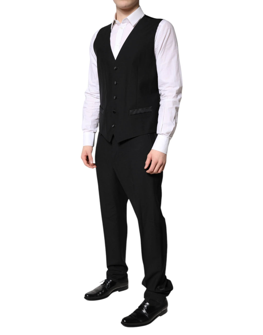 Dolce & Gabbana Black Single Breasted Formal 3 Piece Suit by Dolce & Gabbana