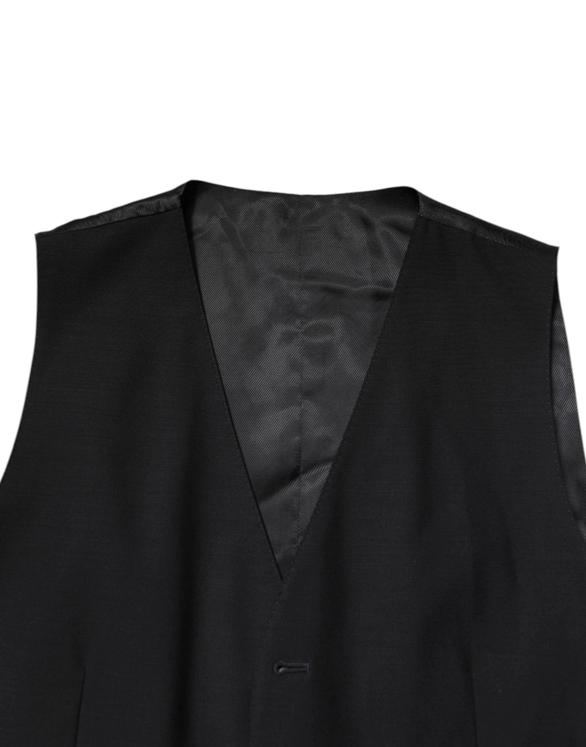 Dolce & Gabbana Black Single Breasted Formal 3 Piece Suit by Dolce & Gabbana