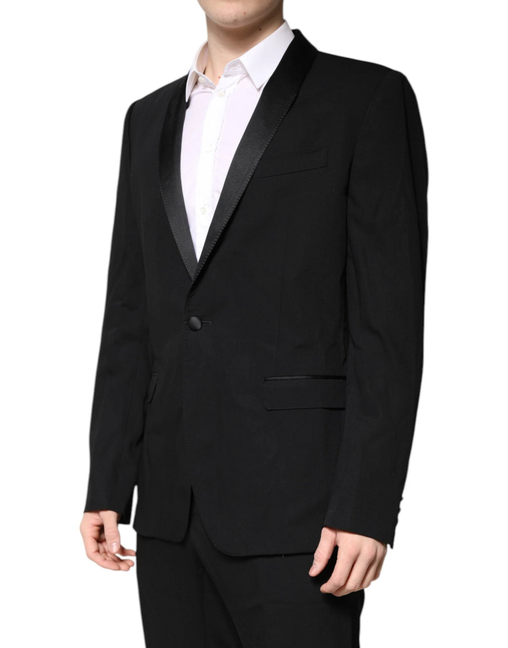 Dolce & Gabbana Black Wool Single Breasted 2 Piece Suit by Dolce & Gabbana