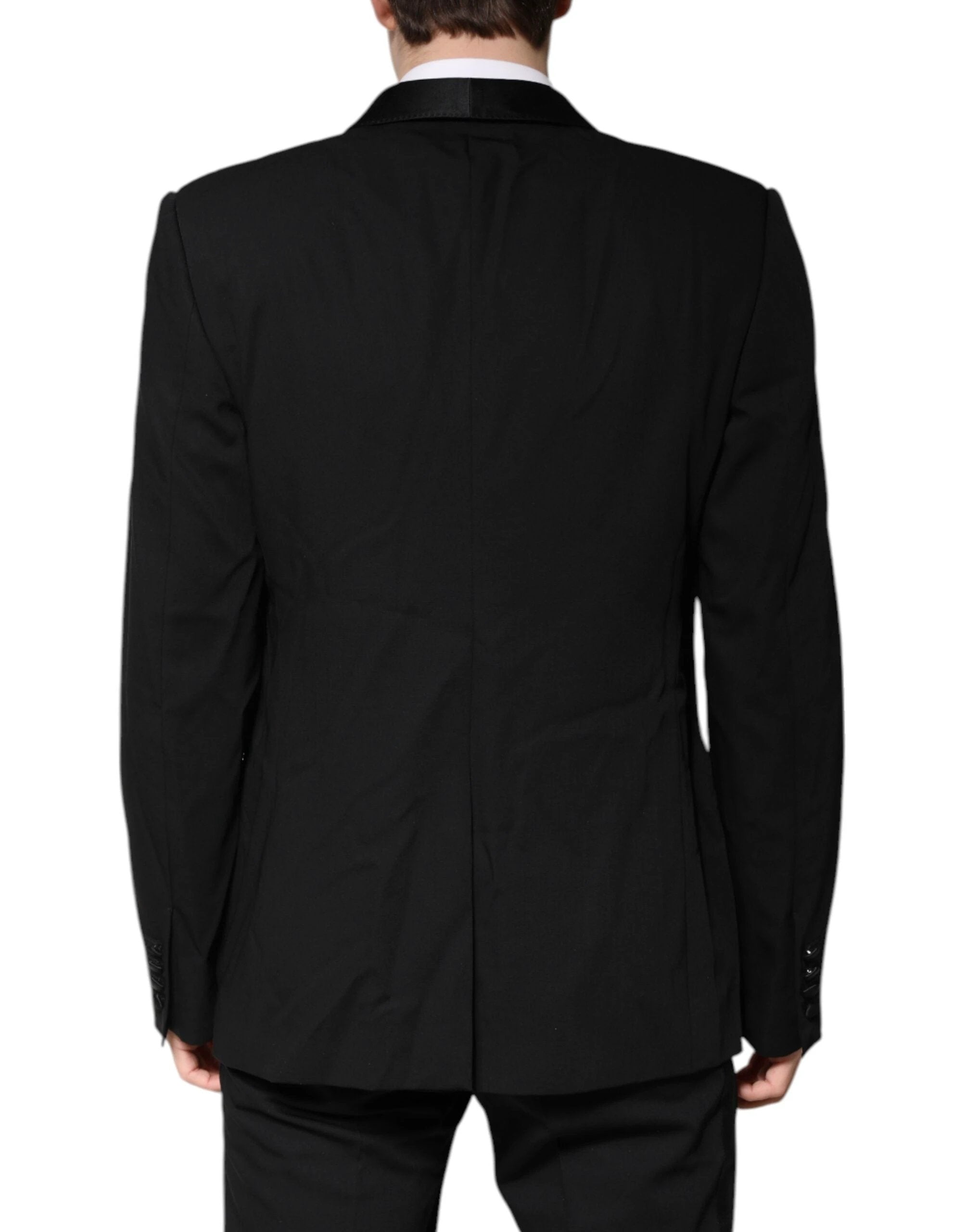 Dolce & Gabbana Black Wool Single Breasted 2 Piece Suit by Dolce & Gabbana