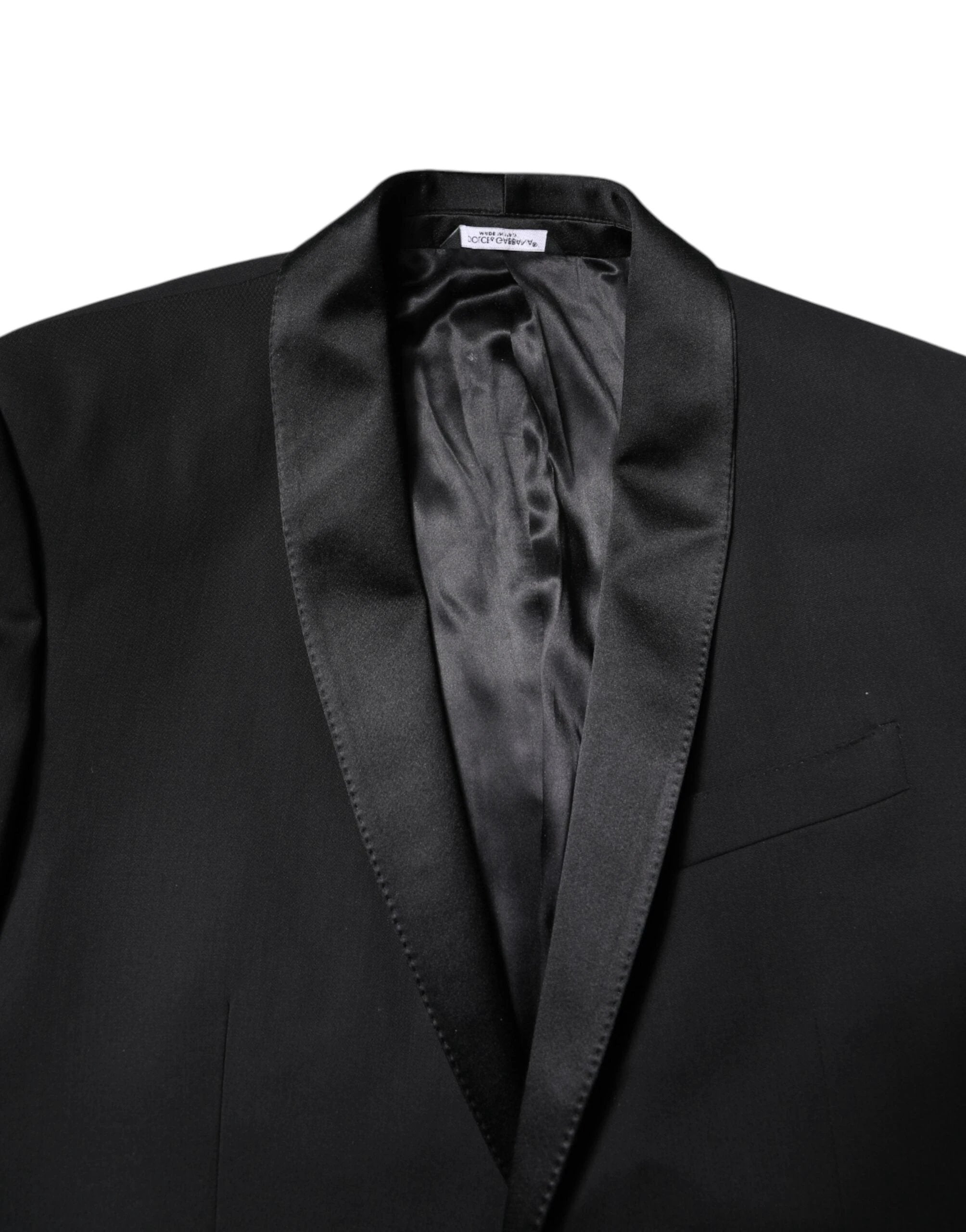 Dolce & Gabbana Black Wool Single Breasted 2 Piece Suit by Dolce & Gabbana