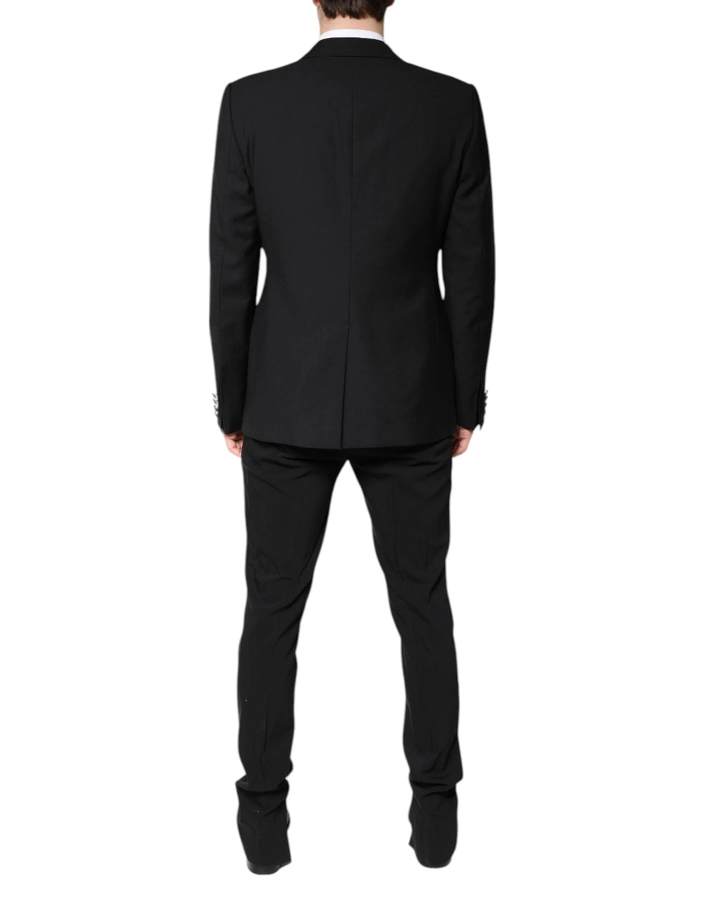 Dolce & Gabbana Black Wool Single Breasted 2 Piece Suit by Dolce & Gabbana