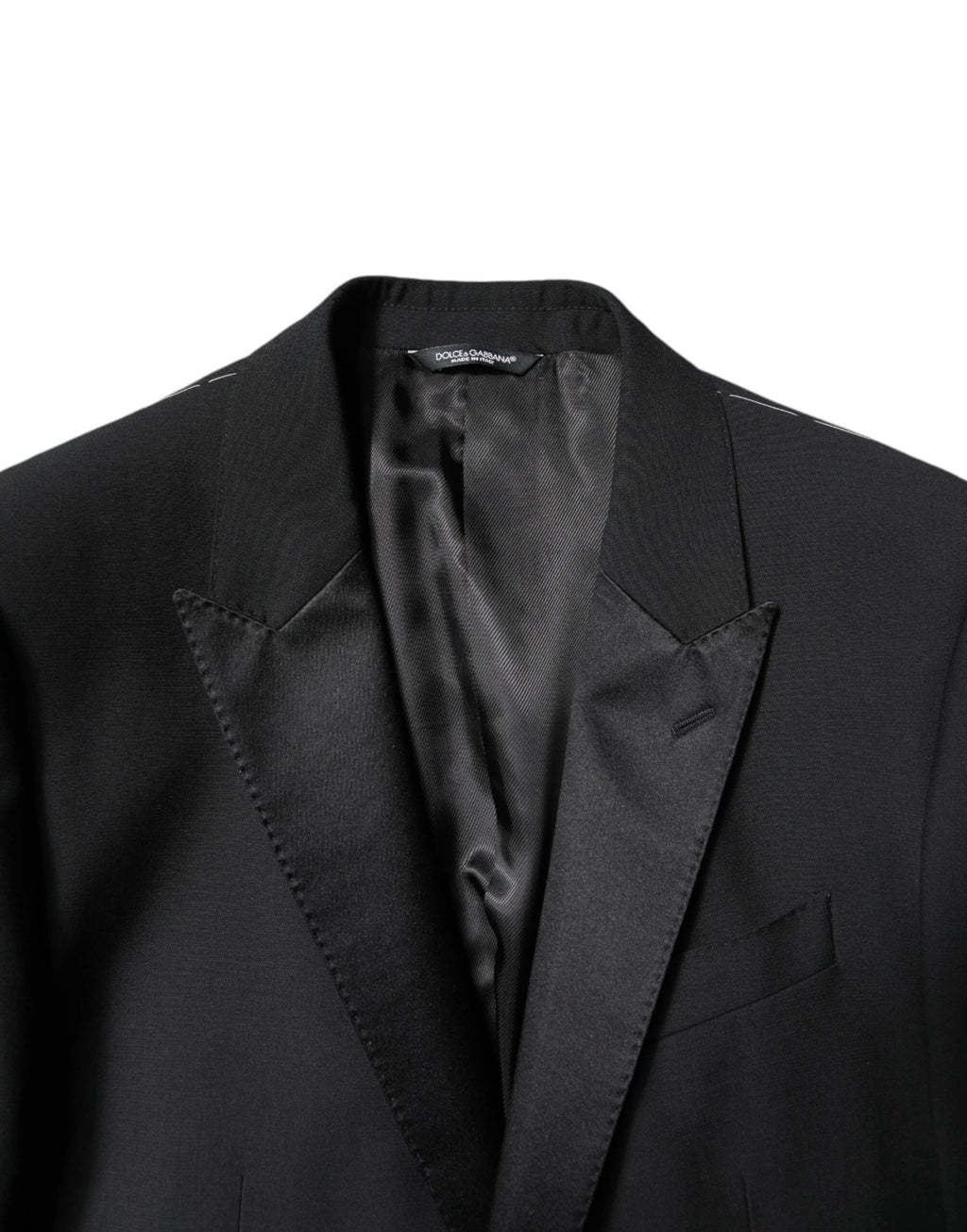 Dolce & Gabbana Black Wool Single Breasted 2 Piece Suit by Dolce & Gabbana