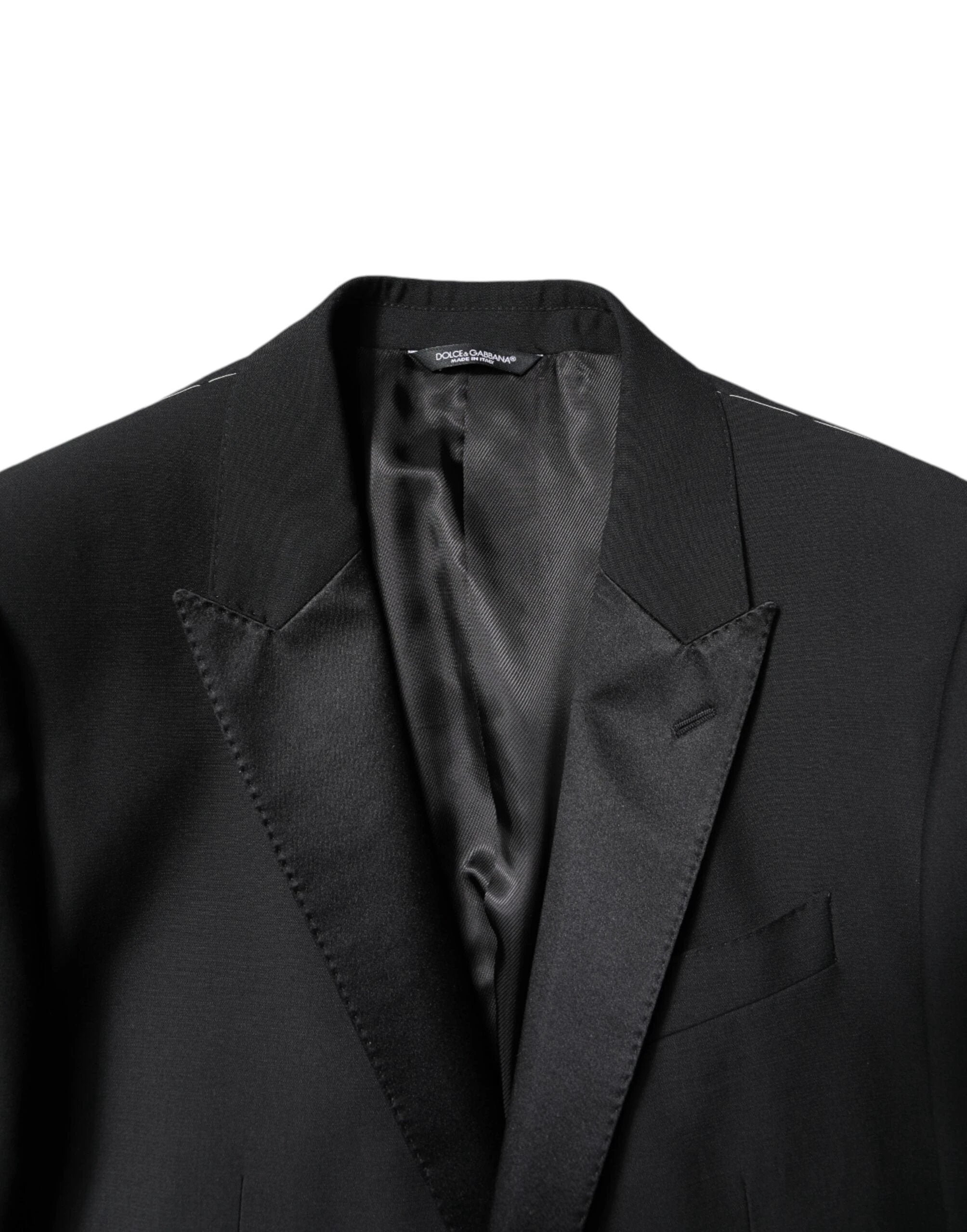 Dolce & Gabbana Black Wool Single Breasted 2 Piece Suit by Dolce & Gabbana