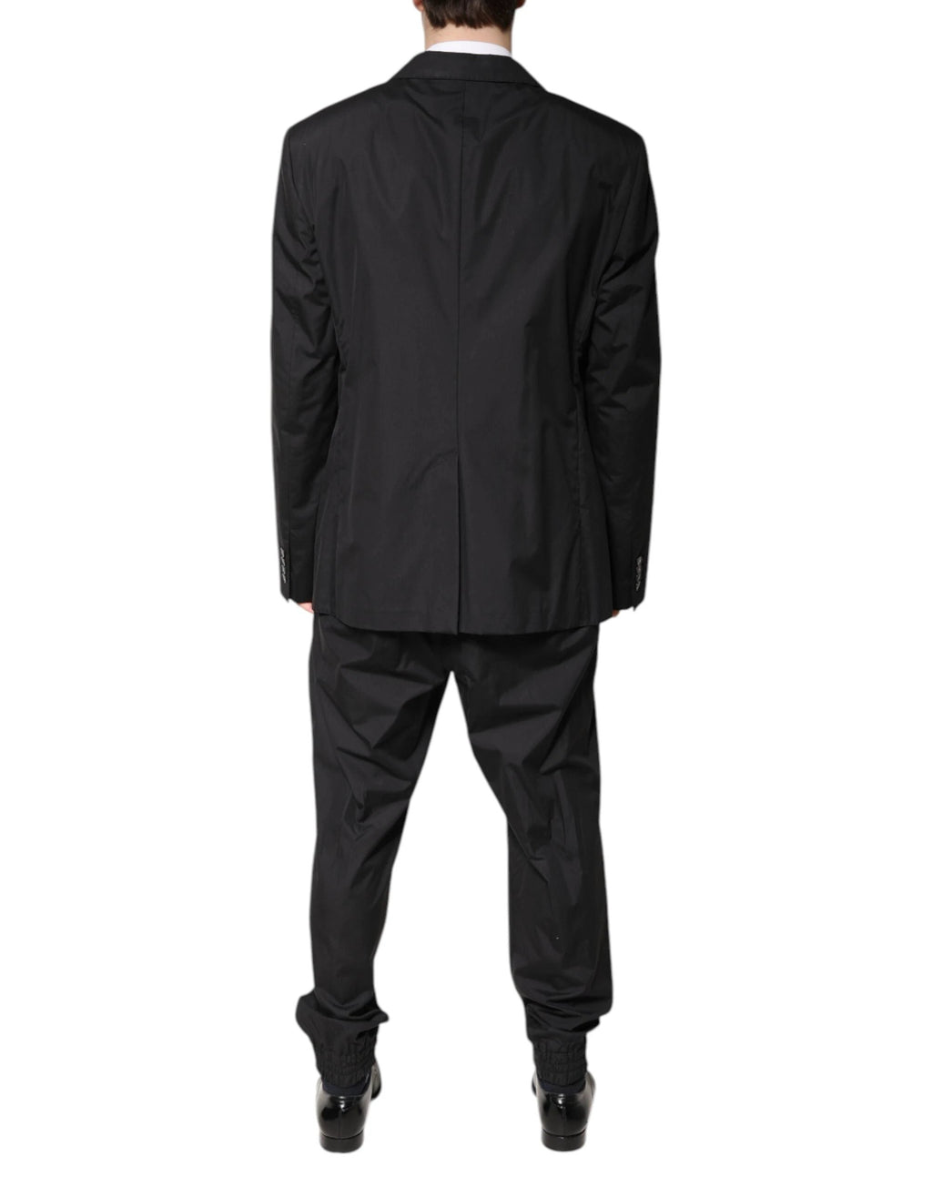 Dolce & Gabbana Black Cotton Single Breasted 2 Piece Suit by Dolce & Gabbana