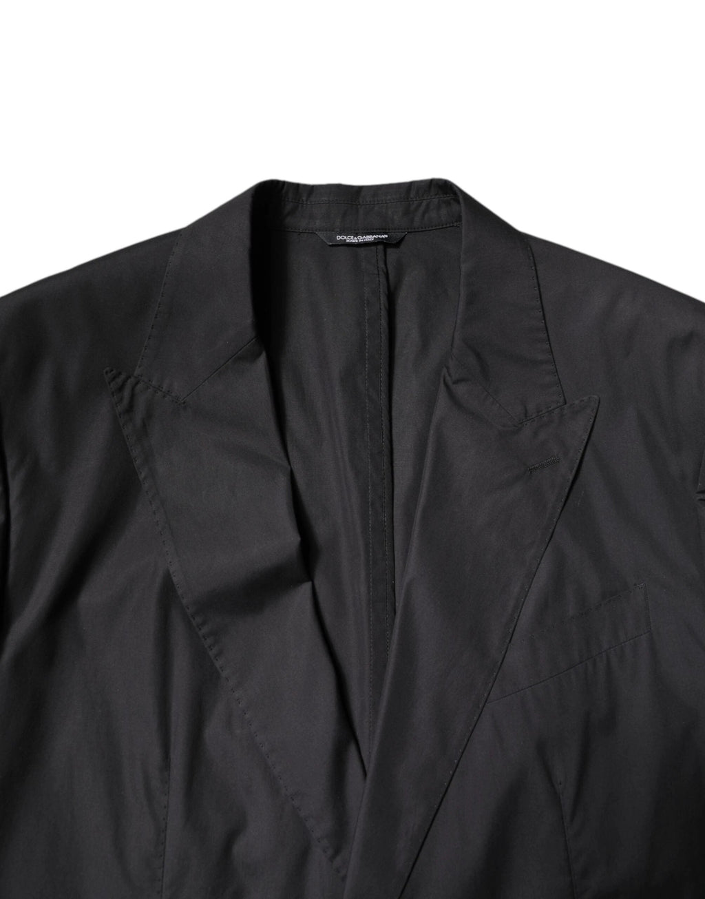 Dolce & Gabbana Black Cotton Single Breasted 2 Piece Suit by Dolce & Gabbana
