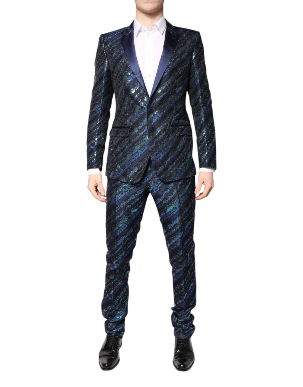 Dolce & Gabbana Multicolor Polyester Jacquard 2 Piece Suit by Dolce & Gabbana
